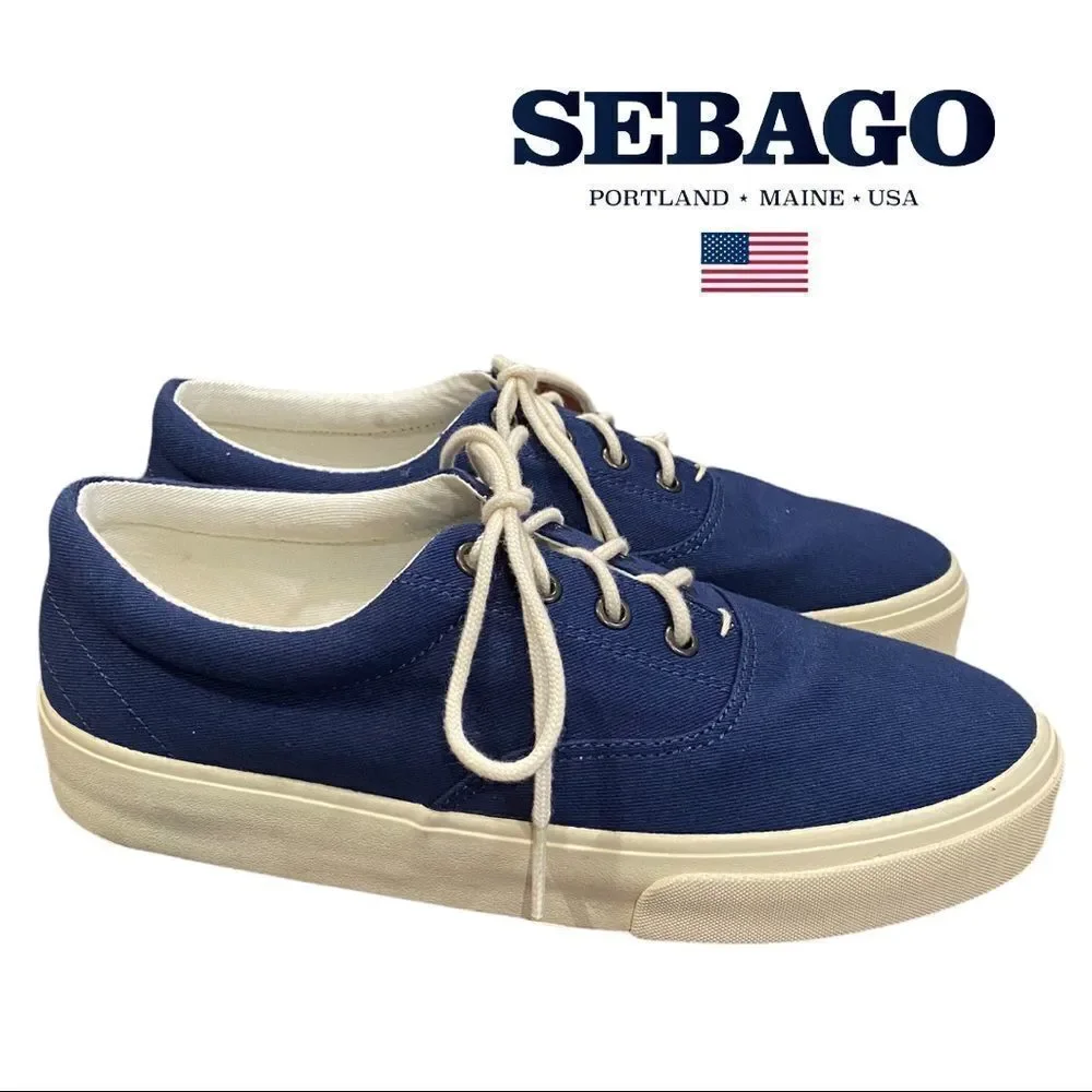 NEW Sebago Docksides John Navy Blue Women's Sneakers 6.5